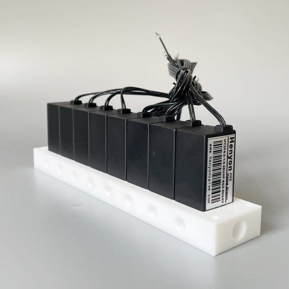 PTFE电磁阀直列阀组-2