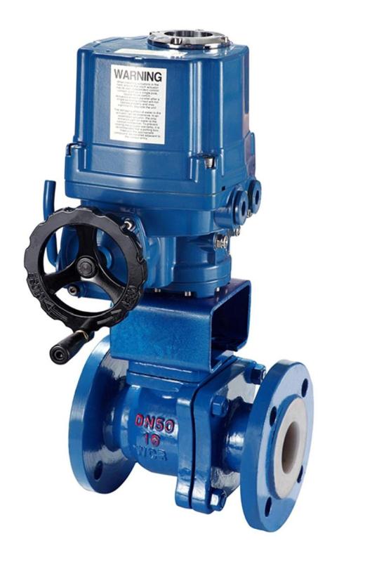 防爆电动衬氟球阀