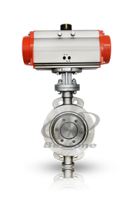 气动对夹式硬密封蝶阀