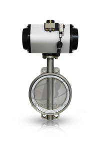 气动对夹式软密封蝶阀