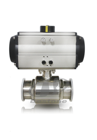 气动卡箍式球阀